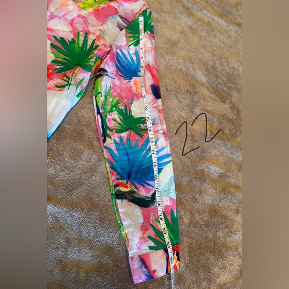 Soft Surroundings Multicolor Floral Button-Down Shirt Size S - Picture 7 of 8